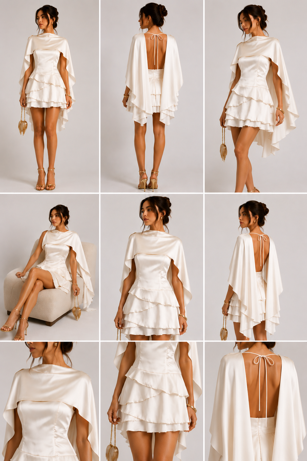 Vivienne draped mini dress